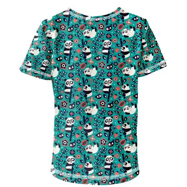  Short -sleeved t -thirt WAMU MLSNÉ PANDY TURCOAZ 