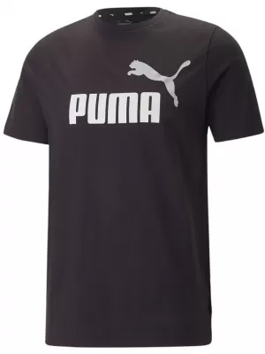 Tricou pentru bărbați PUMA ESS+ 2 COL LOGO TEE 586759-61 NEGRU