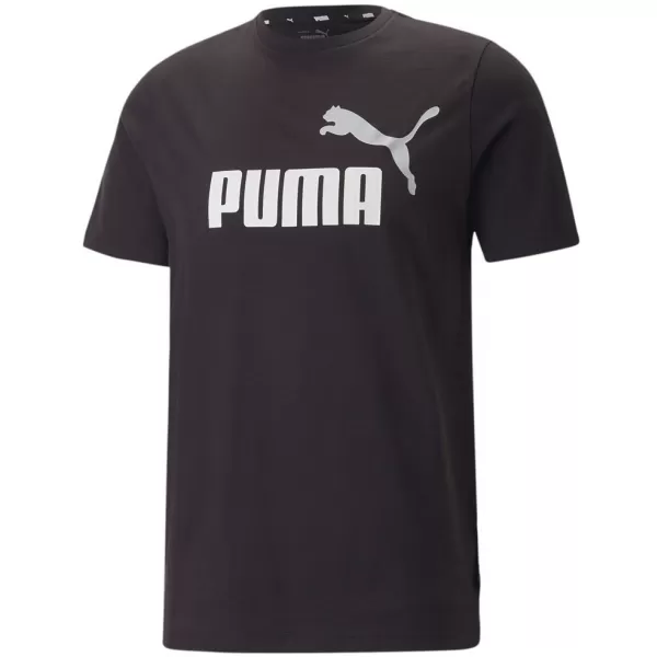  Tricou pentru bărbați PUMA ESS+ 2 COL LOGO TEE 586759-61 NEGRU 