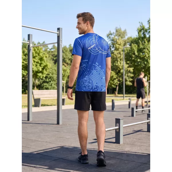 Tricou premium pentru bărbați ALTISPORT VOJ/ALM003TR01 ALBASTRU REGAL 