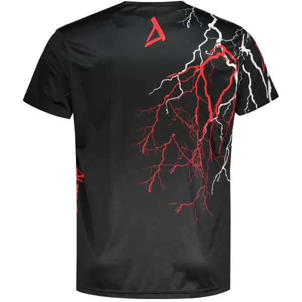  Tricou premium pentru bărbați ALTISPORT VOJ/ALM004TR01 NEGRU ȘI ROȘU 
