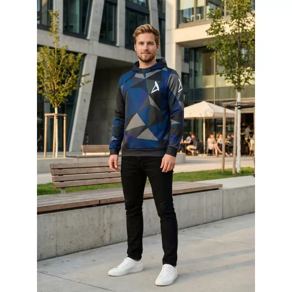  Hanorac premium pentru bărbați ALTISPORT VOJ/ALM007MI01 ALBASTRU INCHIS 