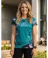 Tricou funcțional premium pentru femei ALTISPORT VOJ/ALW009TR01 BENZINĂ/ROZ DESCHIS
