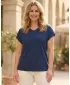 Tricou de damă SAM 73 VITANI WT 898 ALBASTRU OȚEL