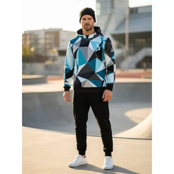 Hanorac premium pentru bărbați ALTISPORT VOJ/ALM007MI01 ALBASTRU GRI 