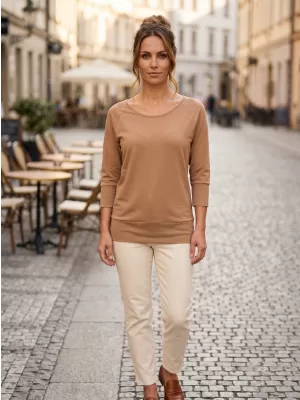 Tricou dama cu maneci 3/4 SAM 73 SELMA WT 896 DE AUR