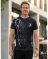 Tricou premium pentru bărbați ALTISPORT VOJ/ALM004TR01 ALB-NEGRU