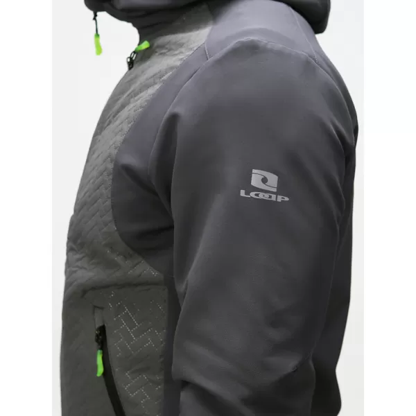  Jachetă softshell pentru bărbați LOAP URELON OLM2312 GRI ÎNCHIS 