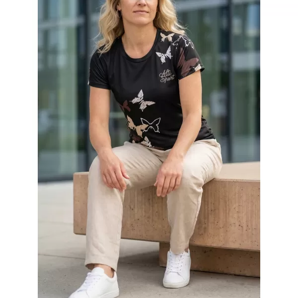  Tricou funcțional premium pentru femei ALTISPORT VOJ/ALW002TR01 NEGRU MARO 