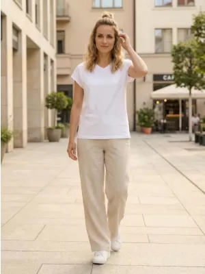 Tricou de damă SAM 73 VITANI WT 898 ALB