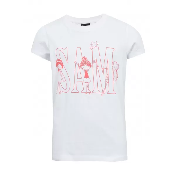  Tricou fetita SAM 73 IELENIA KT 506 ALB 