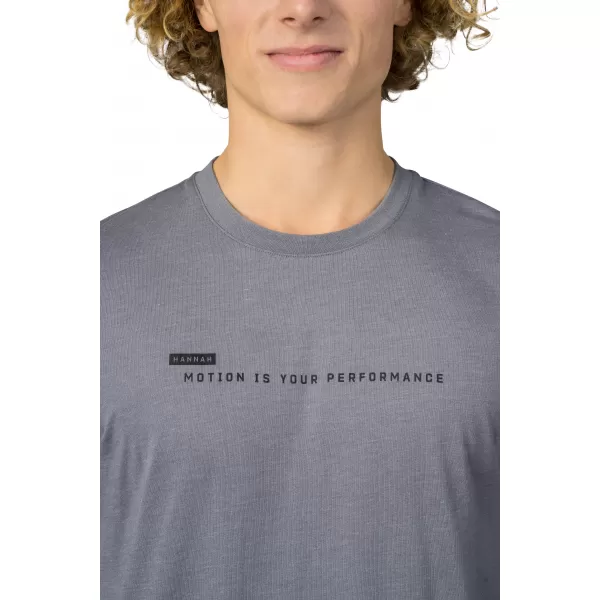  Tricou pentru bărbați cu mâneci lungi HANNAH KIRK GRI OȚEL 