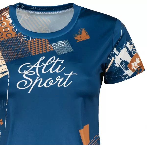  Tricou funcțional premium pentru femei ALTISPORT VOJ/ALW009TR01 BLEUMARIN/MARO 