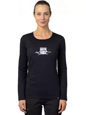 Tricou de damă cu mâneci lungi HANNAH ELARA ANTRACIT (ALB)