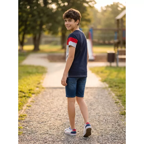  Tricou băieți SAM 73 KALLAN KT 503 GRI DESCHIS 