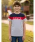 Tricou băieți SAM 73 KALLAN KT 503 GRI DESCHIS