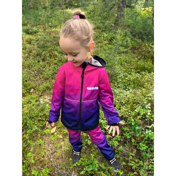  Pantaloni de softshell pentru bebeluși WAMU MOZAIKA VIOLET 