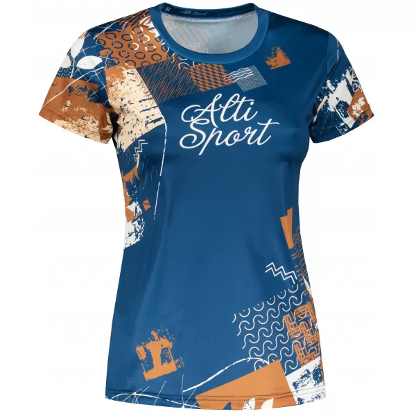  Tricou funcțional premium pentru femei ALTISPORT VOJ/ALW009TR01 BLEUMARIN/MARO 
