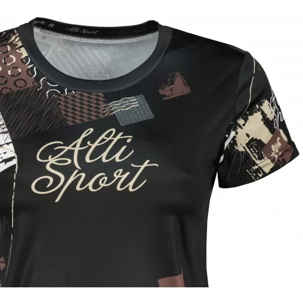  Tricou funcțional premium pentru femei ALTISPORT VOJ/ALW009TR01 NEGRU MARO 