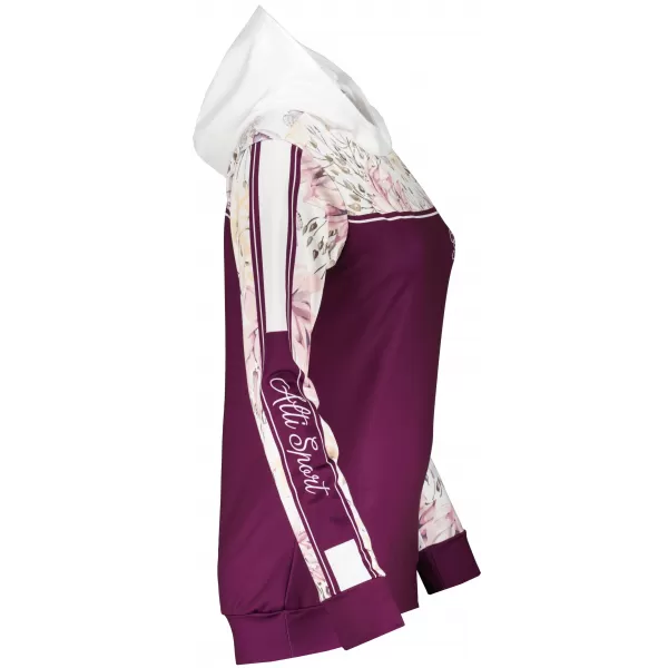  Hanorac premium pentru femei ALTISPORT VOJ/ALW008MI01 BURGUNDIA 