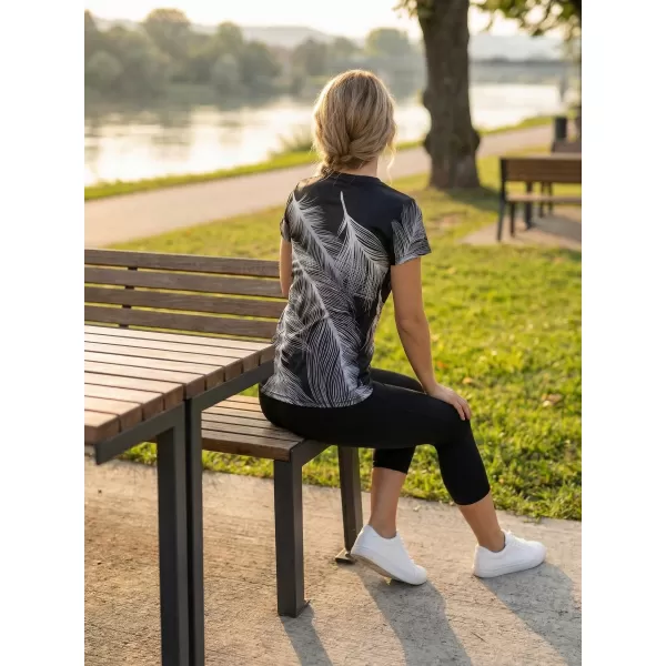  Tricou funcțional premium pentru femei ALTISPORT VOJ/ALW001TR01 GRI NEGRU 