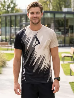 Tricou funcțional premium pentru bărbați ALTISPORT VOJ/ALM006TR01 NEGRU MARO