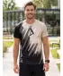 Tricou funcțional premium pentru bărbați ALTISPORT VOJ/ALM006TR01 NEGRU MARO