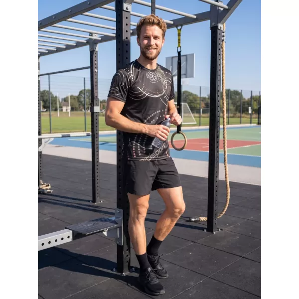  Tricou premium pentru bărbați ALTISPORT VOJ/ALM003TR01 NEGRU MARO 