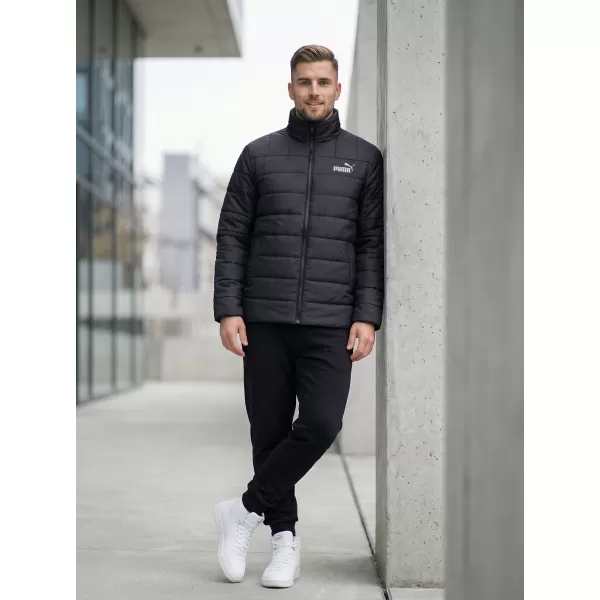  Jachetă pentru bărbați PUMA ESS+ PADDED JACKET 849349-01 NEGRU 