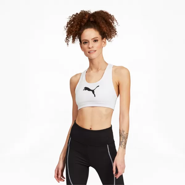  Sutien de damă PUMA MID IMPACT 4KEEPS GRAPHIC BRA PM 520306-52 ALB 