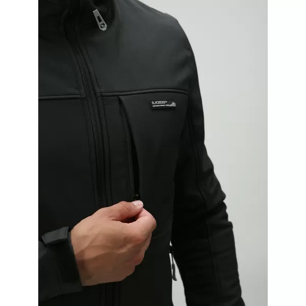  Jachetă softshell pentru bărbați LOAP LUPRON OLM2307 GRI ÎNCHIS 