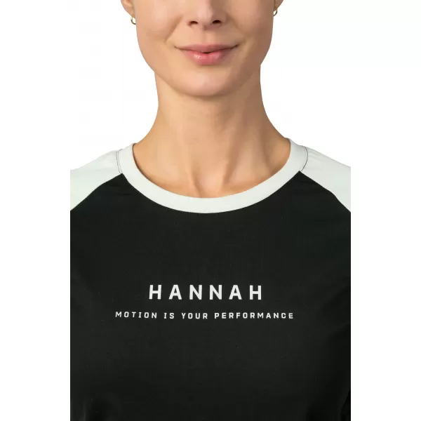  Tricou de damă cu mâneci lungi HANNAH PRIM ANTRACIT/ALBASTRU ZORI 