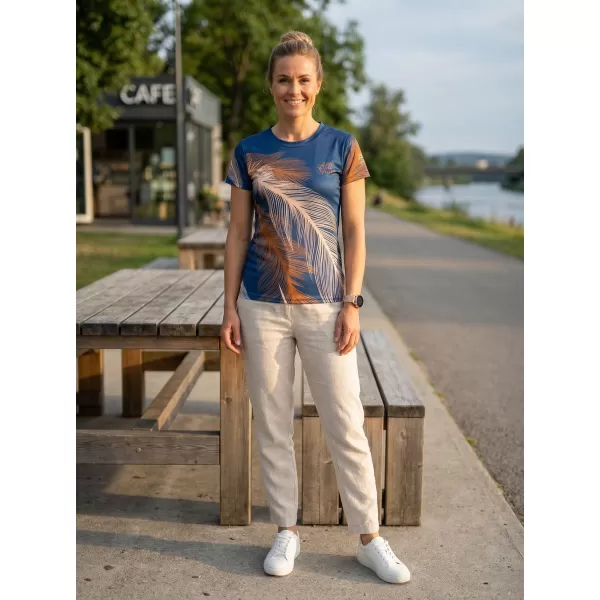  Tricou funcțional premium pentru femei ALTISPORT VOJ/ALW001TR01 BLEUMARIN/MARO 