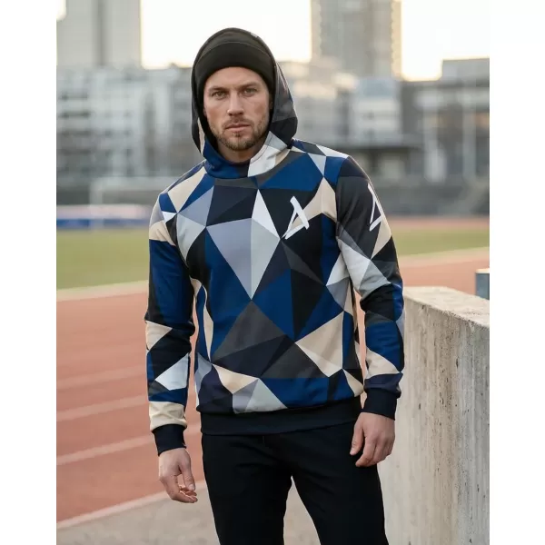  Hanorac premium pentru bărbați ALTISPORT VOJ/ALM007MI01 BLEUMARIN/MARO 