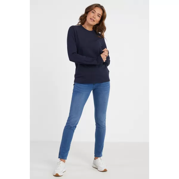  Tricou de damă cu mâneci lungi SAM 73 ZIRA WT 894 ALBASTRU ÎNCHIS 