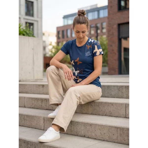  Tricou funcțional premium pentru femei ALTISPORT VOJ/ALW002TR01 BLEUMARIN/MARO 