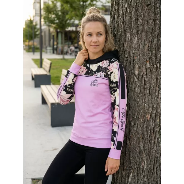  Hanorac premium pentru femei ALTISPORT VOJ/ALW008MI01 ROZ DESCHIS 