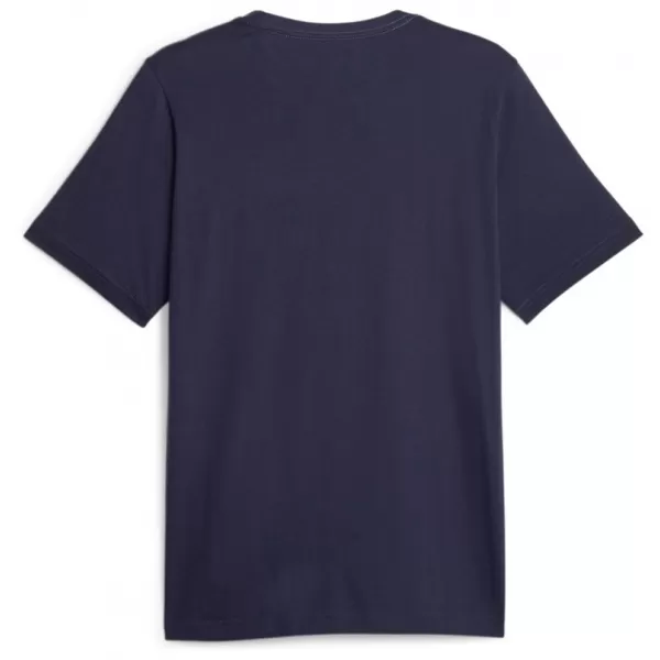  Tricou pentru bărbați PUMA ESS+ 2 COL LOGO TEE 586759-07 ALBASTRU 