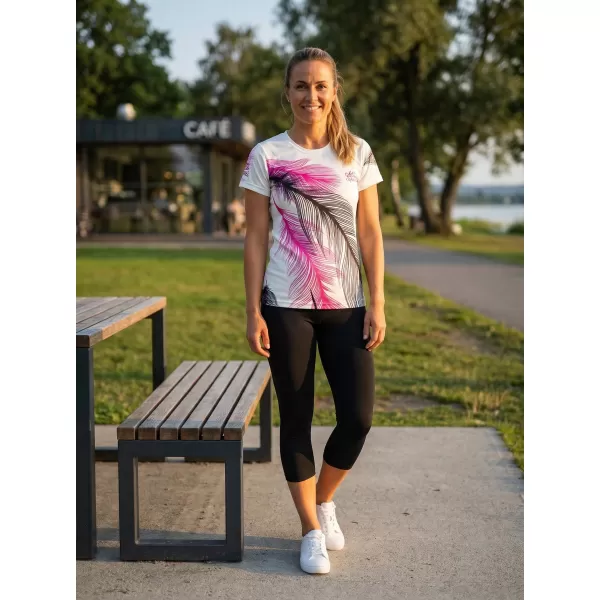  Tricou funcțional premium pentru femei ALTISPORT VOJ/ALW001TR01 ALB 