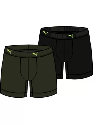 Boxeri pentru bărbați PUMA SPORT COTTON BOXER 2P 935521-06 MARO