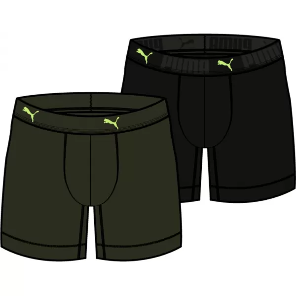  Boxeri pentru bărbați PUMA SPORT COTTON BOXER 2P 935521-06 MARO 