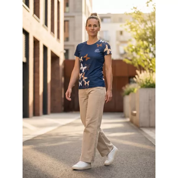  Tricou funcțional premium pentru femei ALTISPORT VOJ/ALW002TR01 BLEUMARIN/MARO 