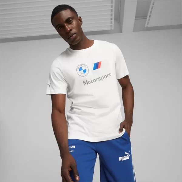  Tricou pentru bărbați PUMA BMW MMS ESS LOGO TEE 621314-02 ALB 