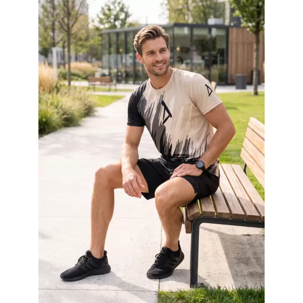  Tricou funcțional premium pentru bărbați ALTISPORT VOJ/ALM006TR01 NEGRU MARO 