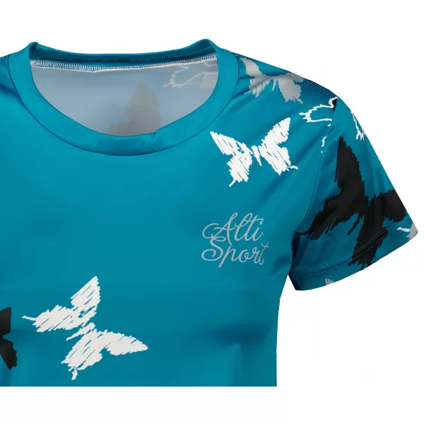  Tricou funcțional premium pentru femei ALTISPORT VOJ/ALW002TR01 KEROSEN/ALB 
