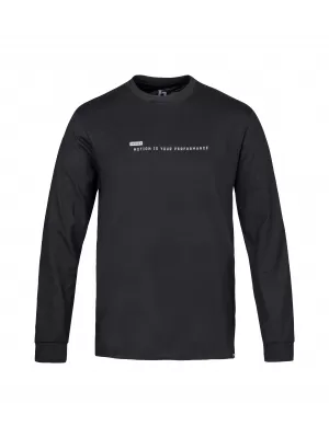 Tricou pentru bărbați cu mâneci lungi HANNAH KIRK ANTRACIT
