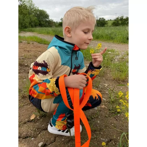  Pantaloni de softshell pentru bebeluși WAMU MOUNTAIN BIKE SVĚTLÁ MAI COLORAT 