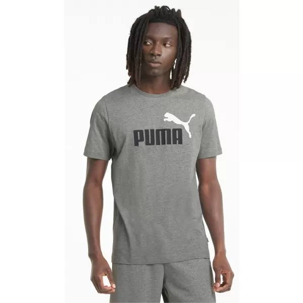  Tricou pentru bărbați PUMA ESS+ 2 COL LOGO TEE 586759-03 GRI 