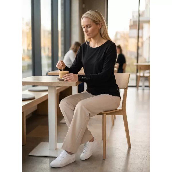  Tricou de damă cu mâneci lungi SAM 73 PATTY WT 895 NEGRU 
