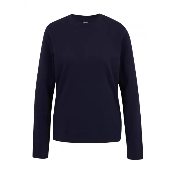  Tricou de damă cu mâneci lungi SAM 73 ZIRA WT 894 ALBASTRU ÎNCHIS 